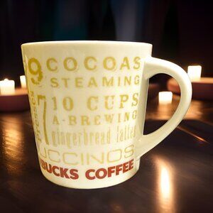 Starbucks 2008 12 Days Holiday 14-ounce Ceramic Mug